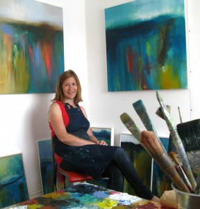 Julia Poulton in studio 