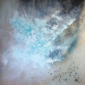 "Looking at crowds of people is like looking at pebbles on a beach, you will always find a few gems that catch your eye"  English landscape painter Neil McBride is particularly fond of the North Yorkshire landscape has seeped into every pore of his body. Neil's observations percolate through his veins until they eventually surface and manifest themselves in increasingly dramatic paintings populated with people to add a sense of scale.
